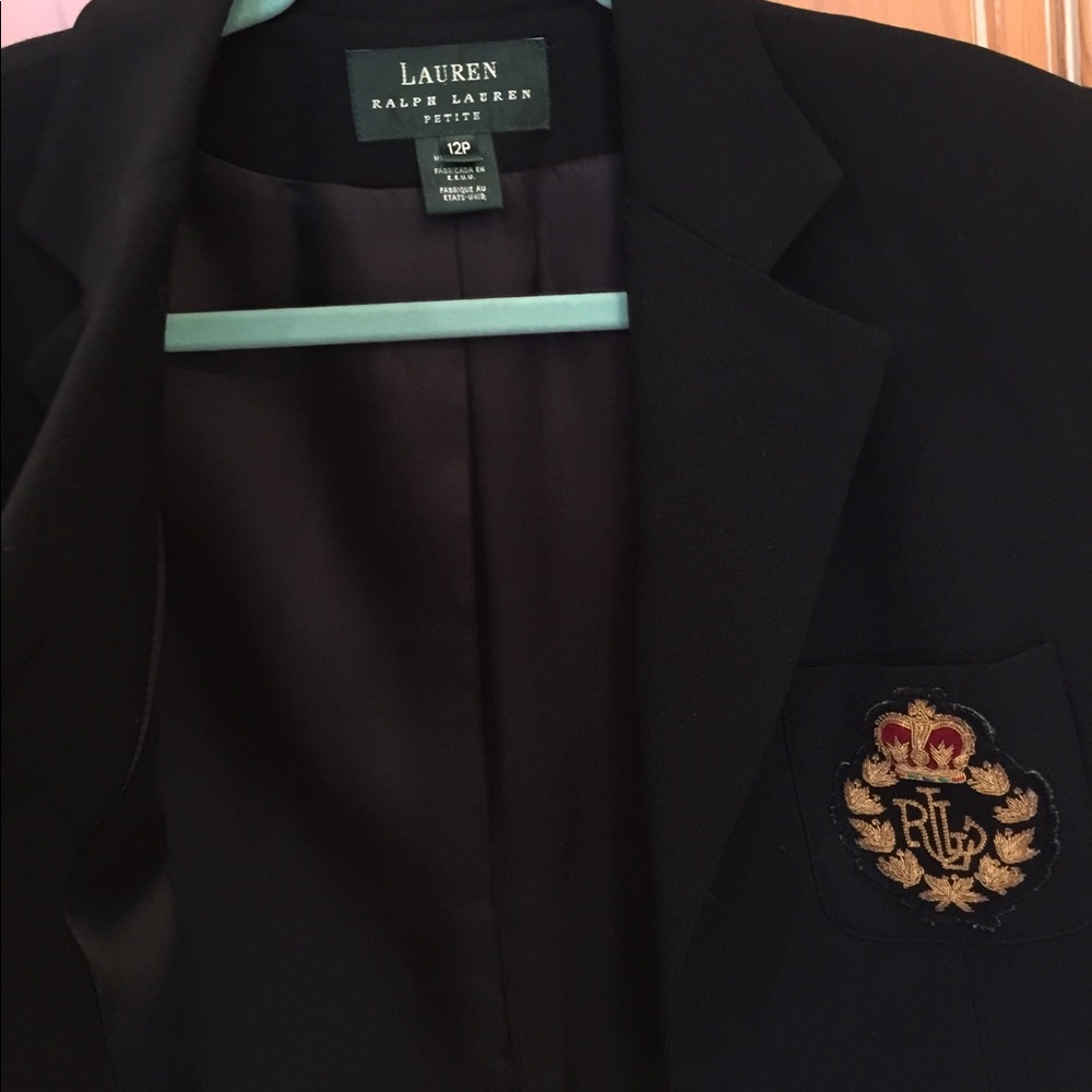 Ralph Lauren LRL Crested Crown Boyfriend Blazer - Picture 2 of 7